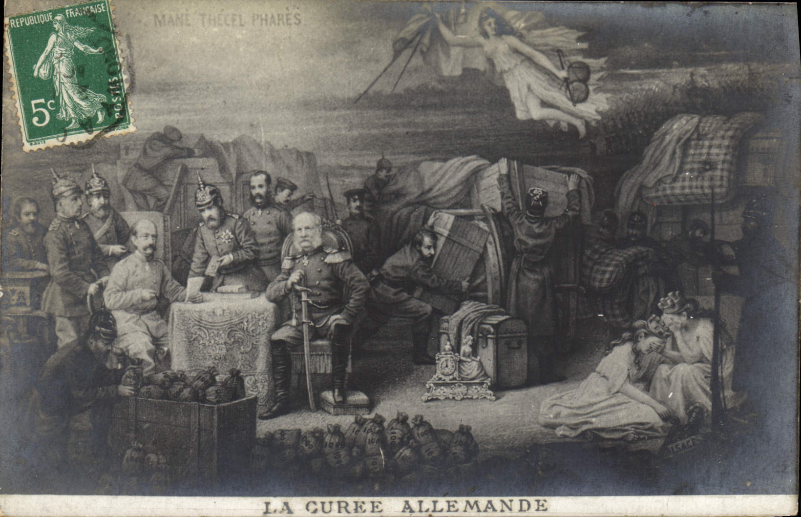 VINTAGE POSTCARD the German Quarry Militaria