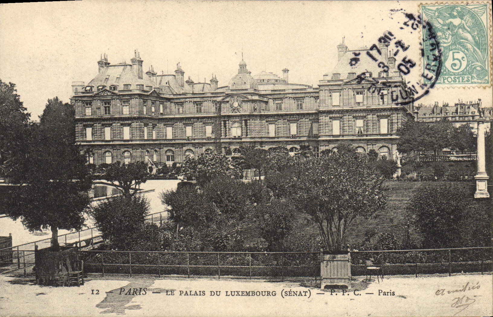 CPA Paris Le Palais Du Luxembourg