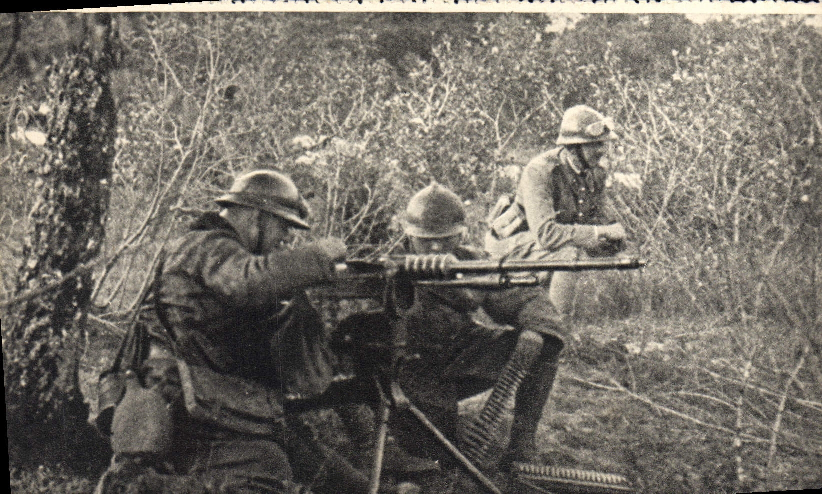 CPA Mitrailleuse De Cavalerie Militaria