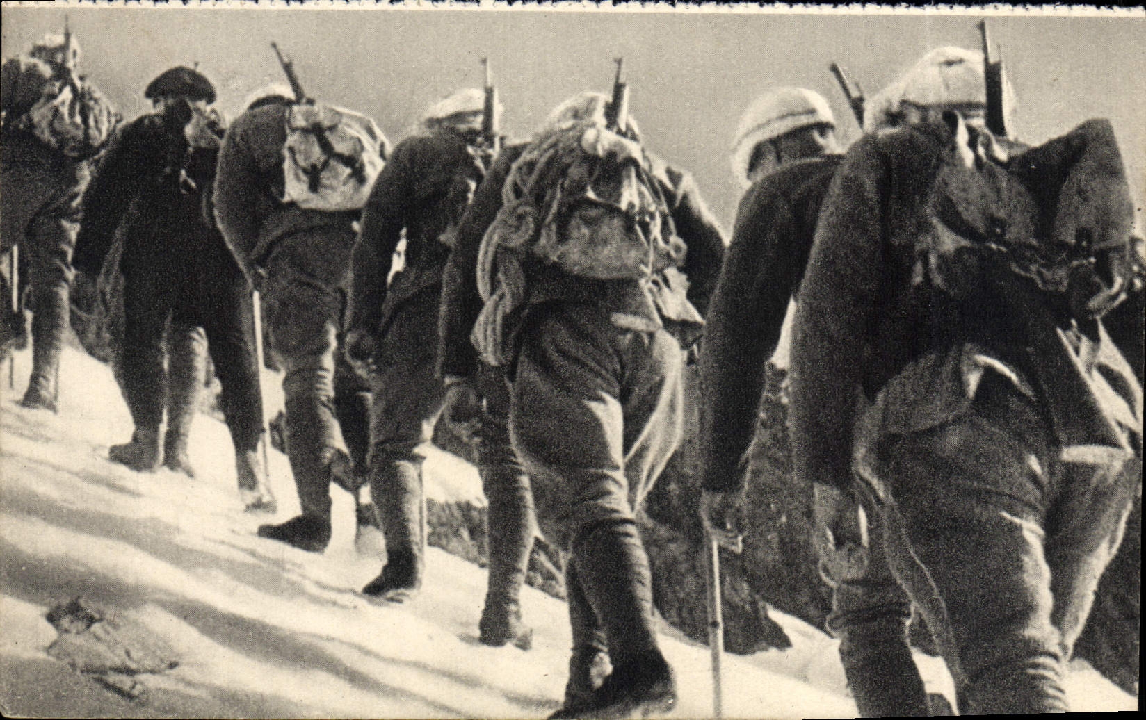 CPA Ecole De Haute Montagne Chasseurs alpins Militaria