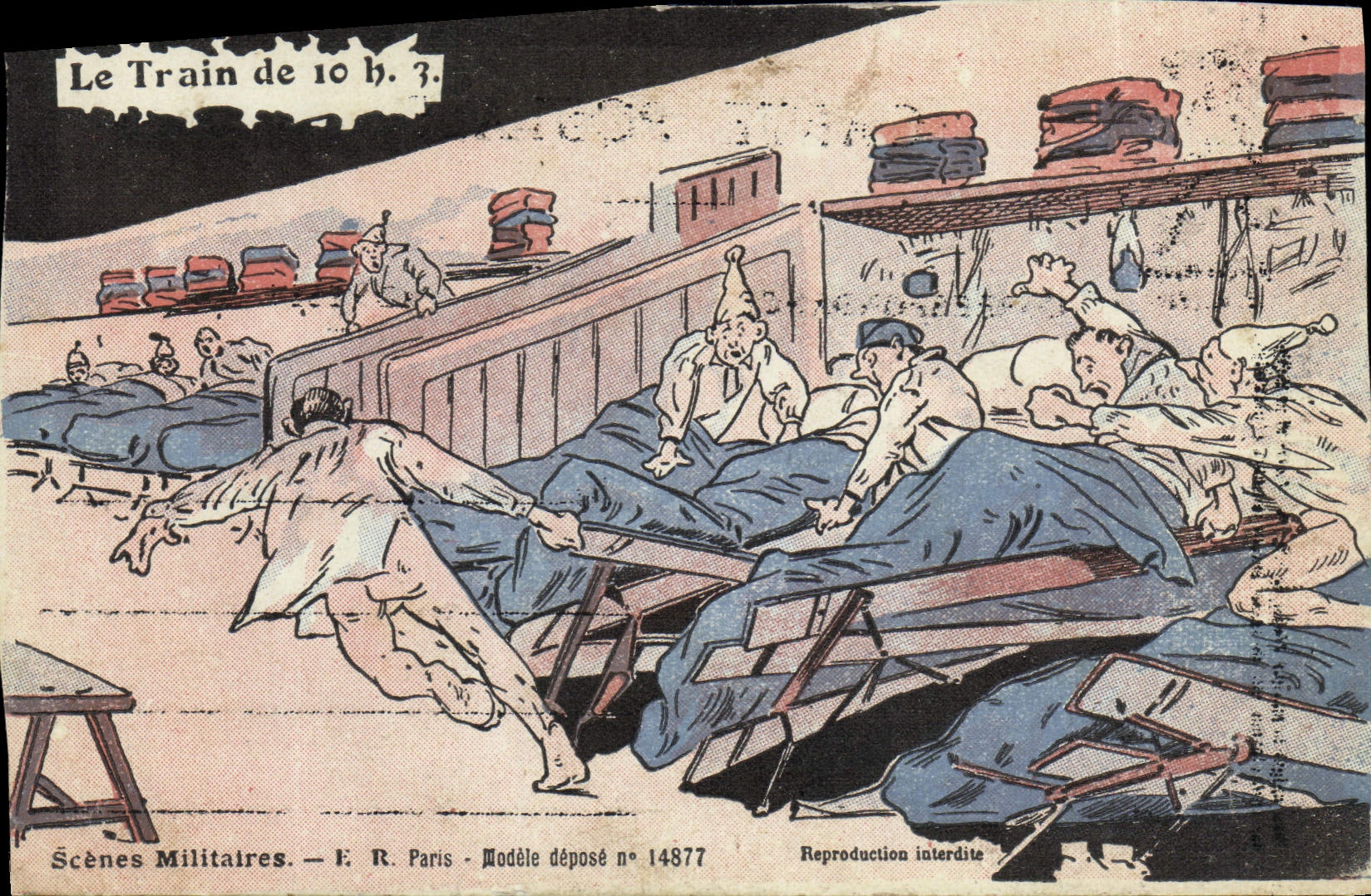 CPA Le Train De 10h Scenes militaires Militaria 
