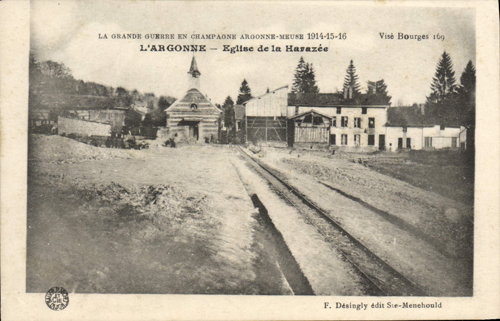 CPA L'Argonne Eglise de la Harazee Militaria 