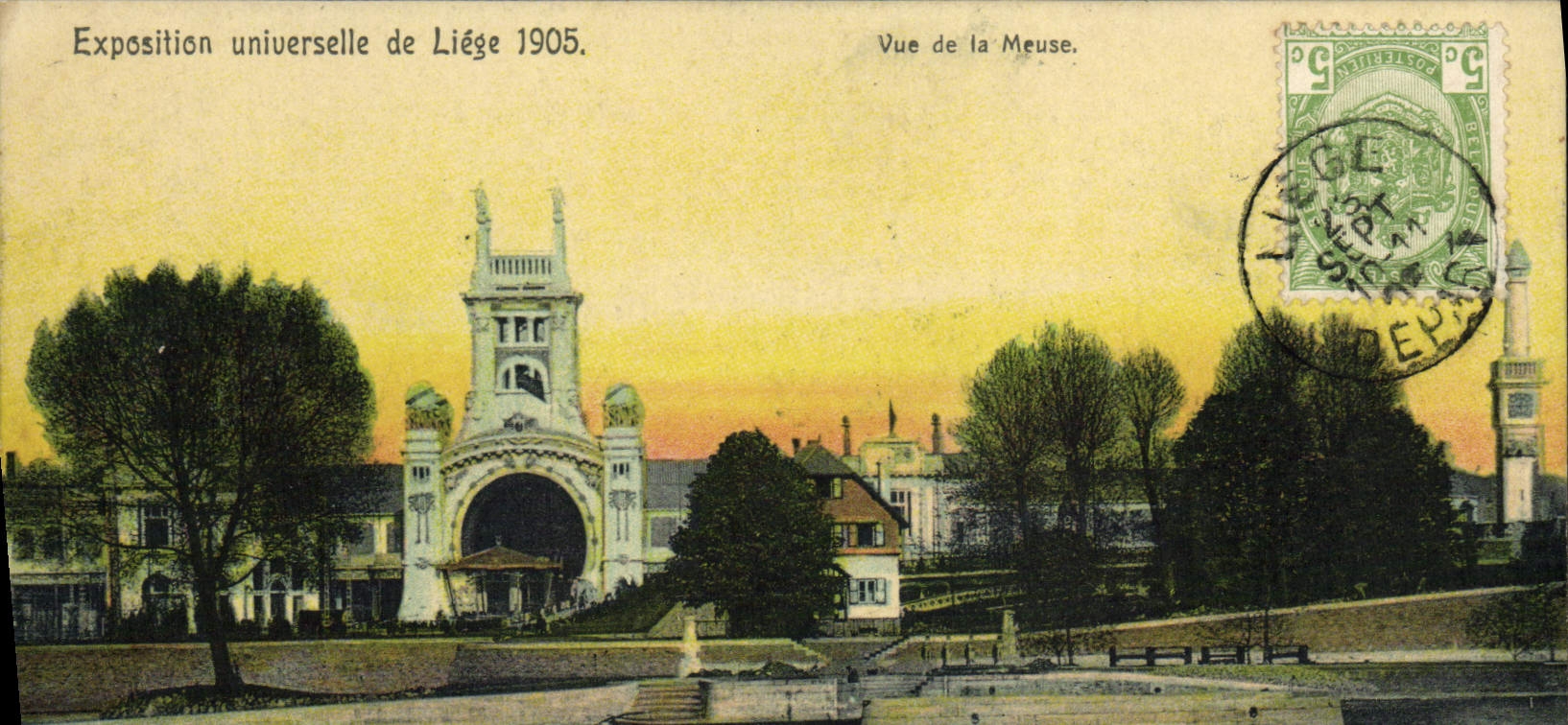 CPA Exposition Universelle de Liege 1905 Vue de la Meuse