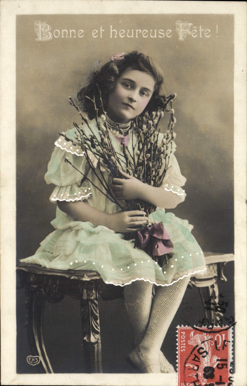 VINTAGE POSTCARD Fantasy Good Child and Happy Festival