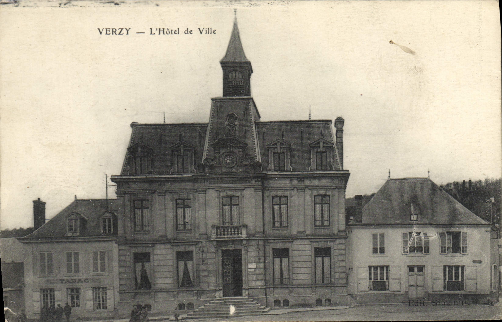 CPA Verzy L'Hotel de Ville