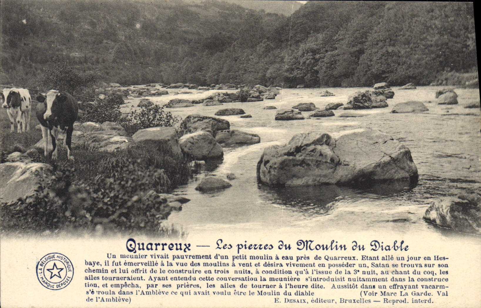 CPA Quarreux Les Pierres Du Moulin du Diable Vaches
