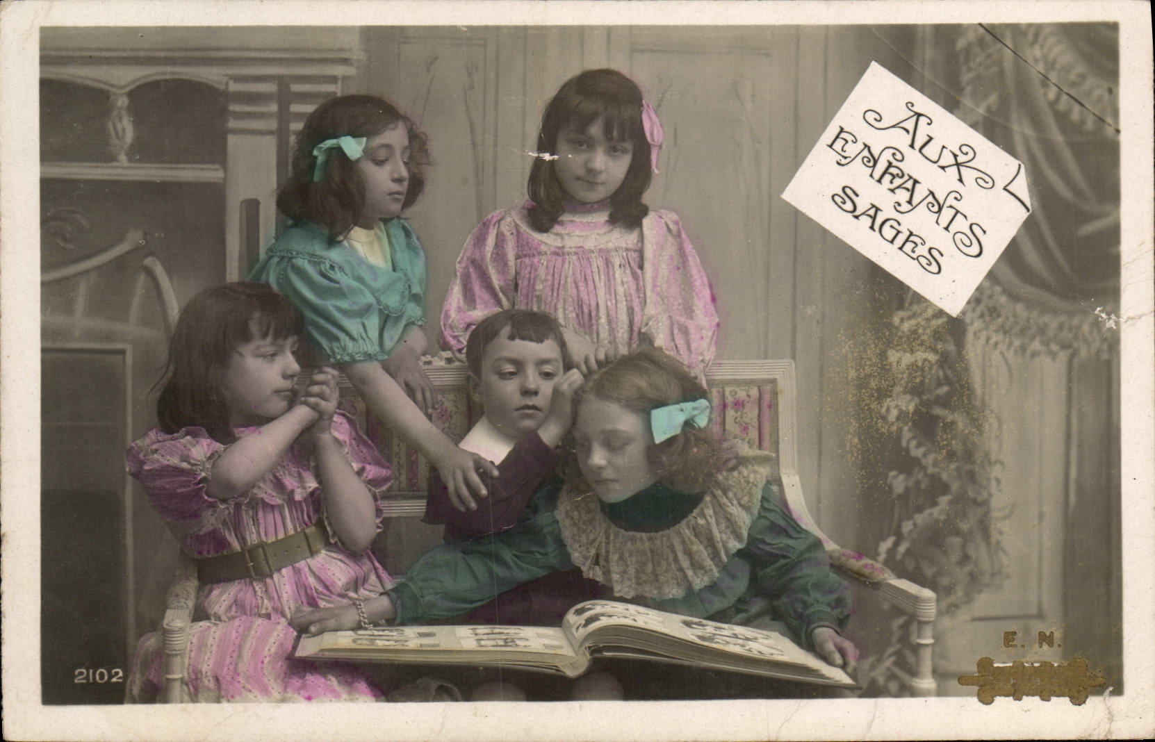 VINTAGE POSTCARD Fantasy With the Wise Children