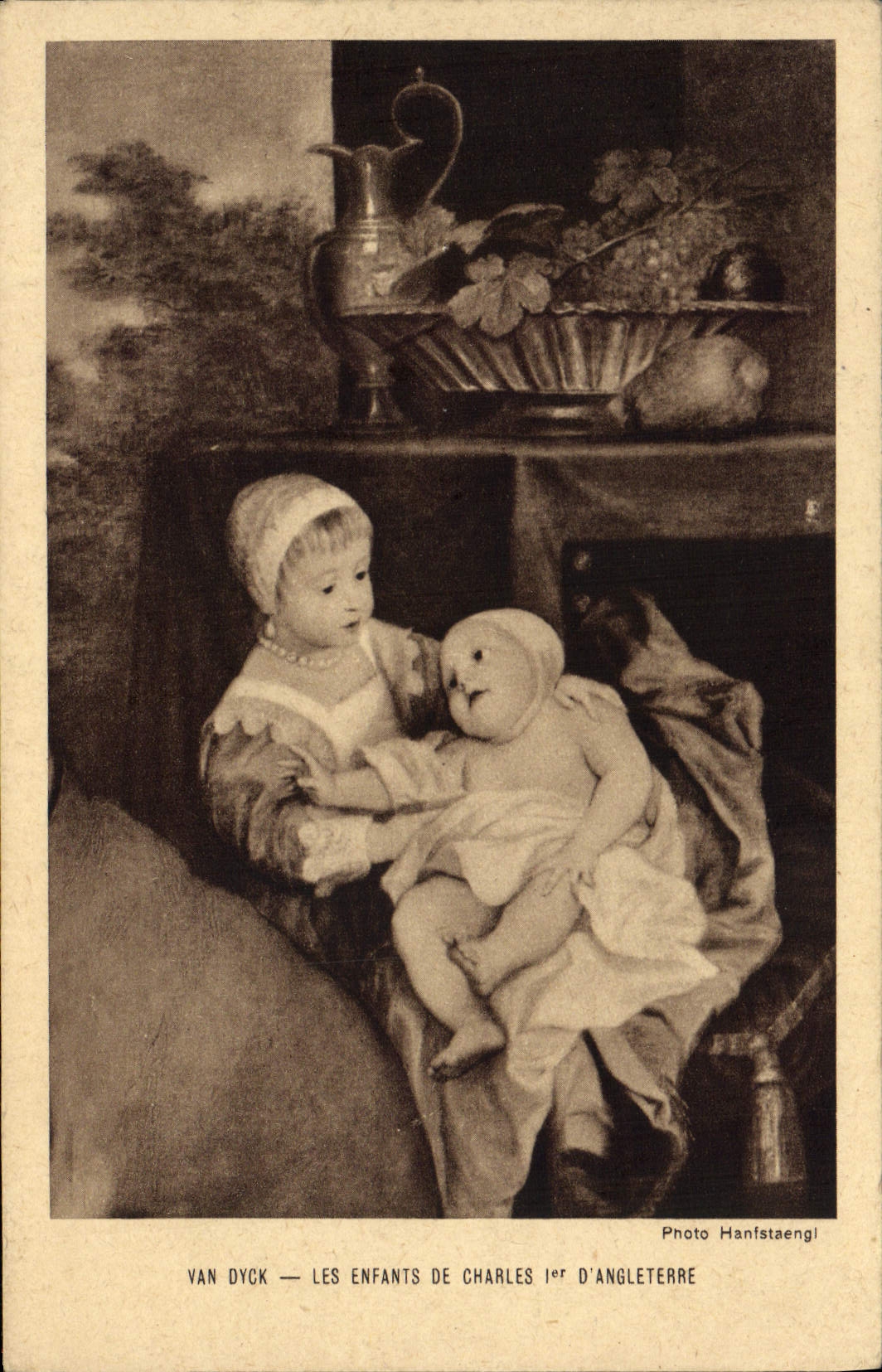 VINTAGE POSTCARD Van Dyck Children Of Charles 1st of England