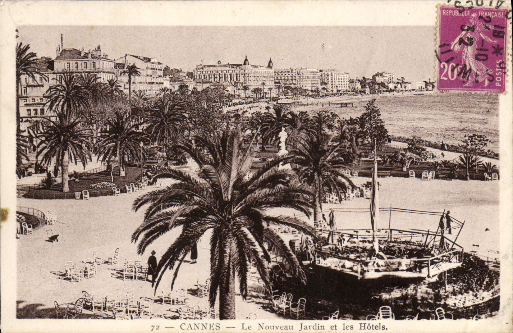 CPA Cannes Le Nouveau Jardin et les Hotels