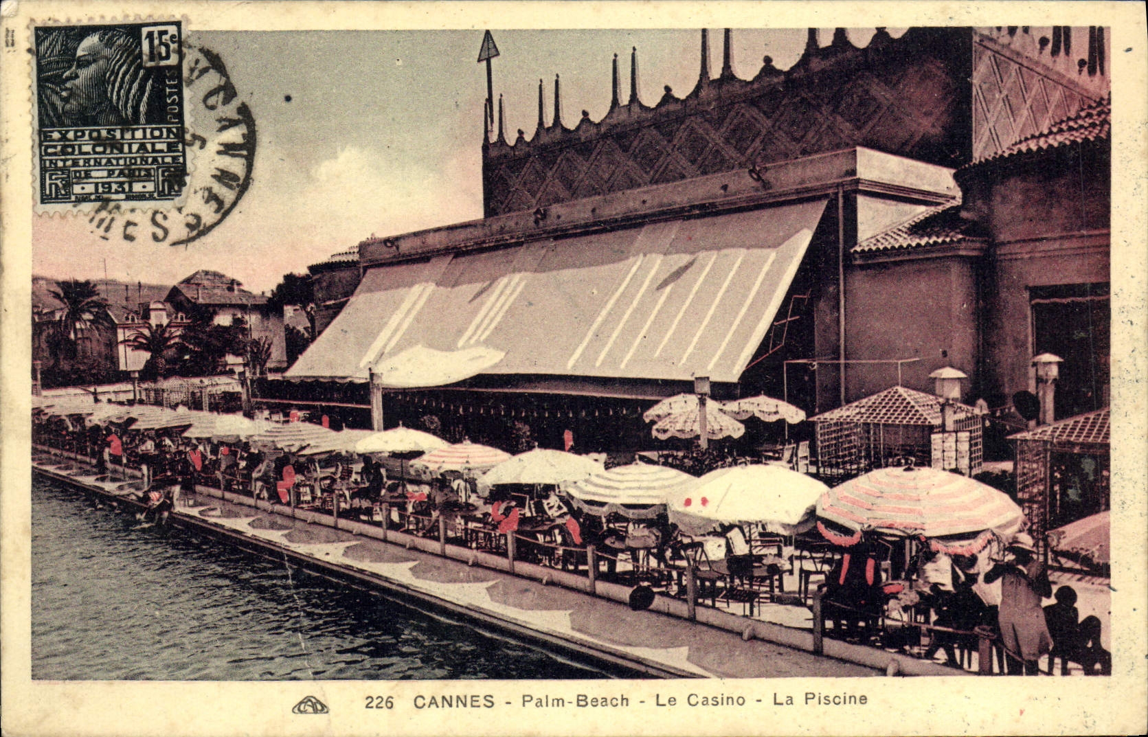 CPA Cannes Plam Beach Le Casino La Piscine