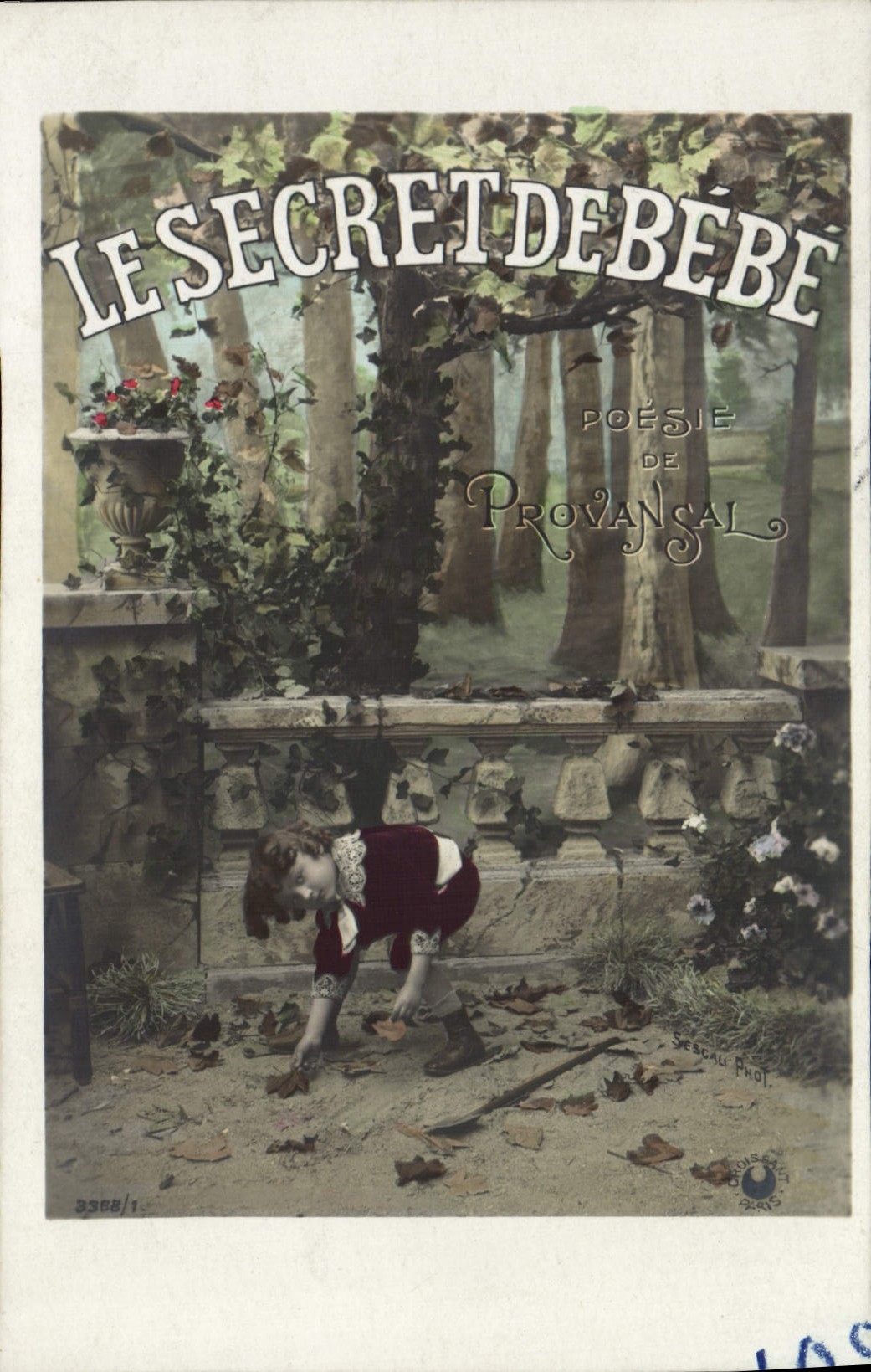 CPA Fantaisie Enfant Le Secret de bebe poesie de Provancal