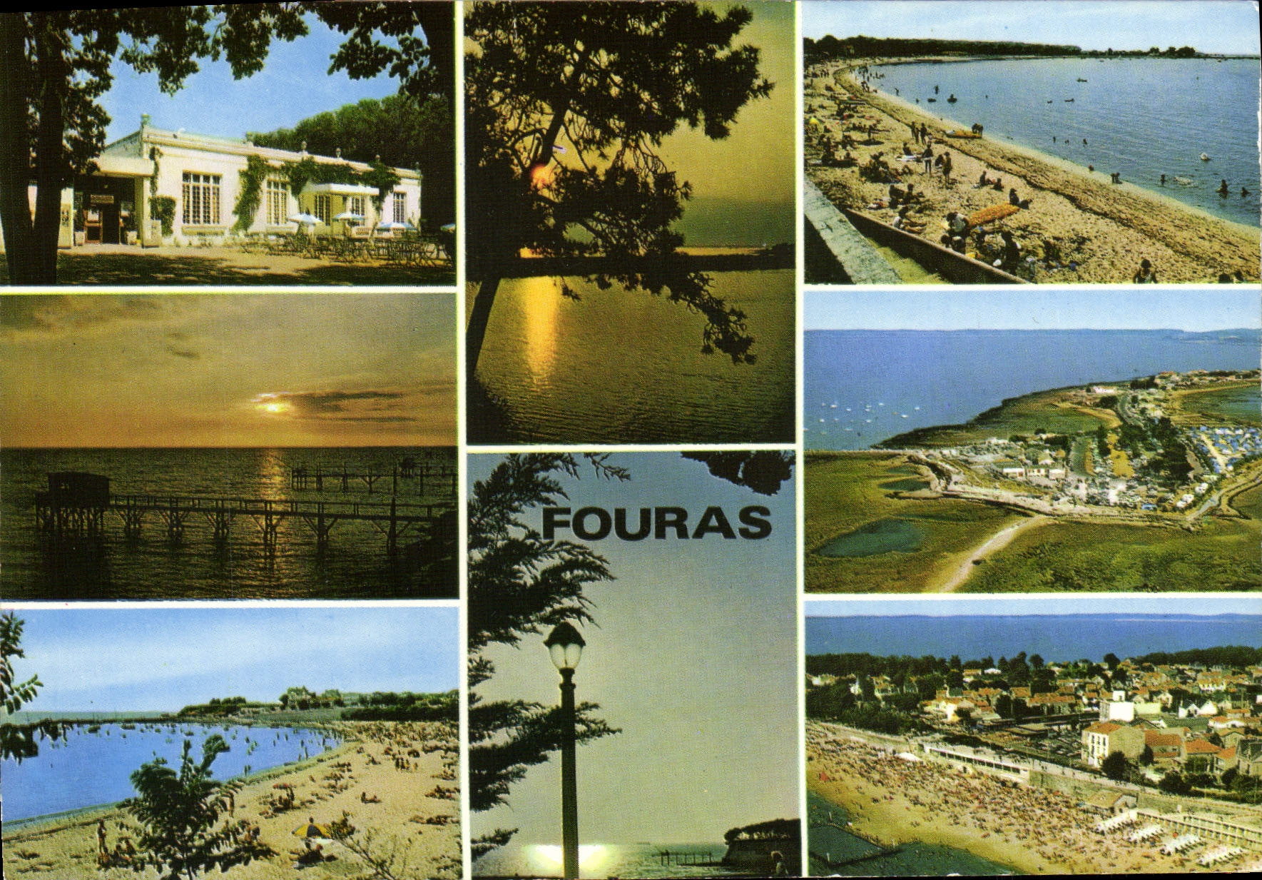 CPM Fouras Le Casino L'ocean La plage Sud La plage Nord Pointe de la Fumee La grande plage