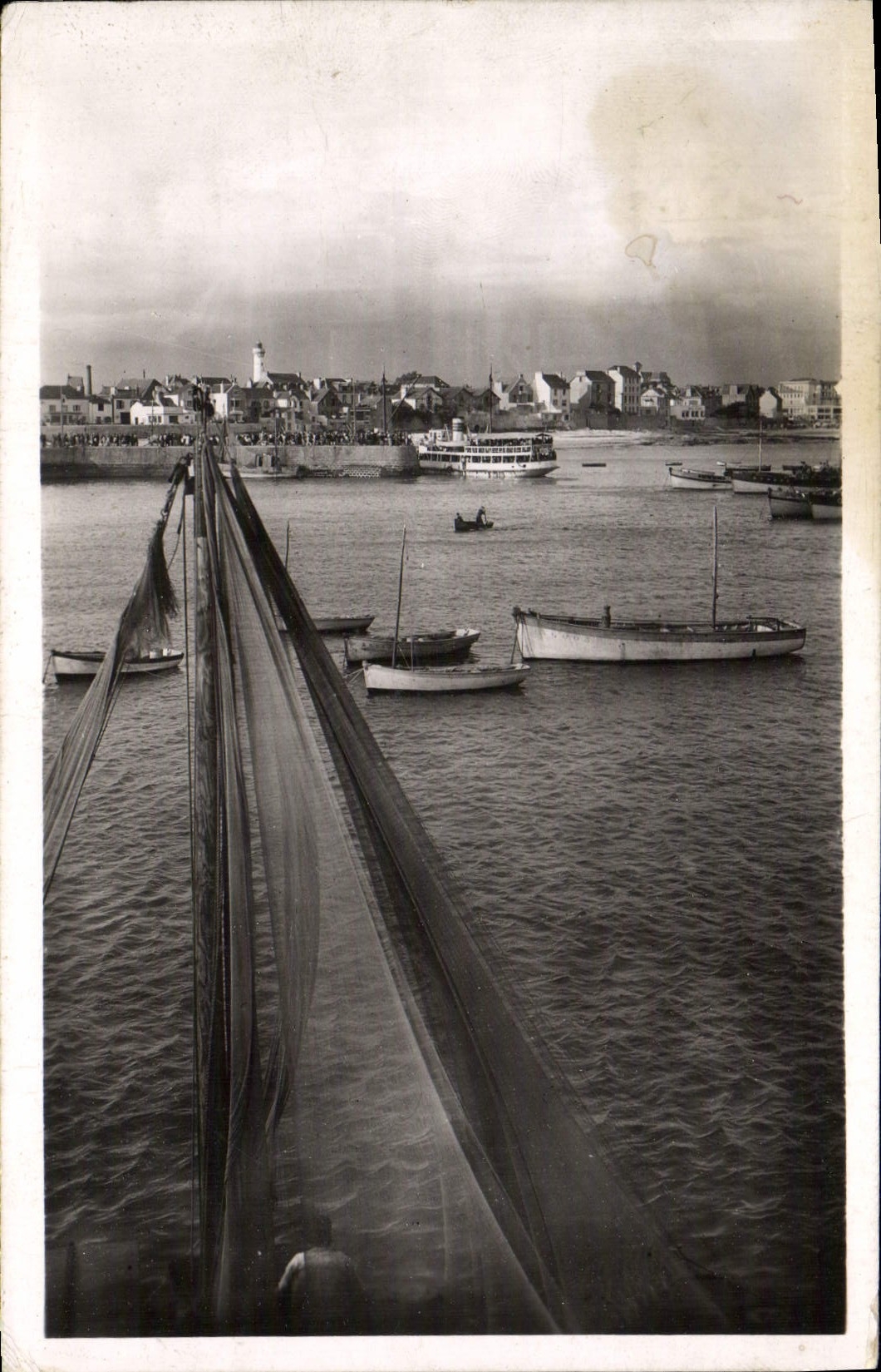 CPM Quiberon Port Maria Bateau