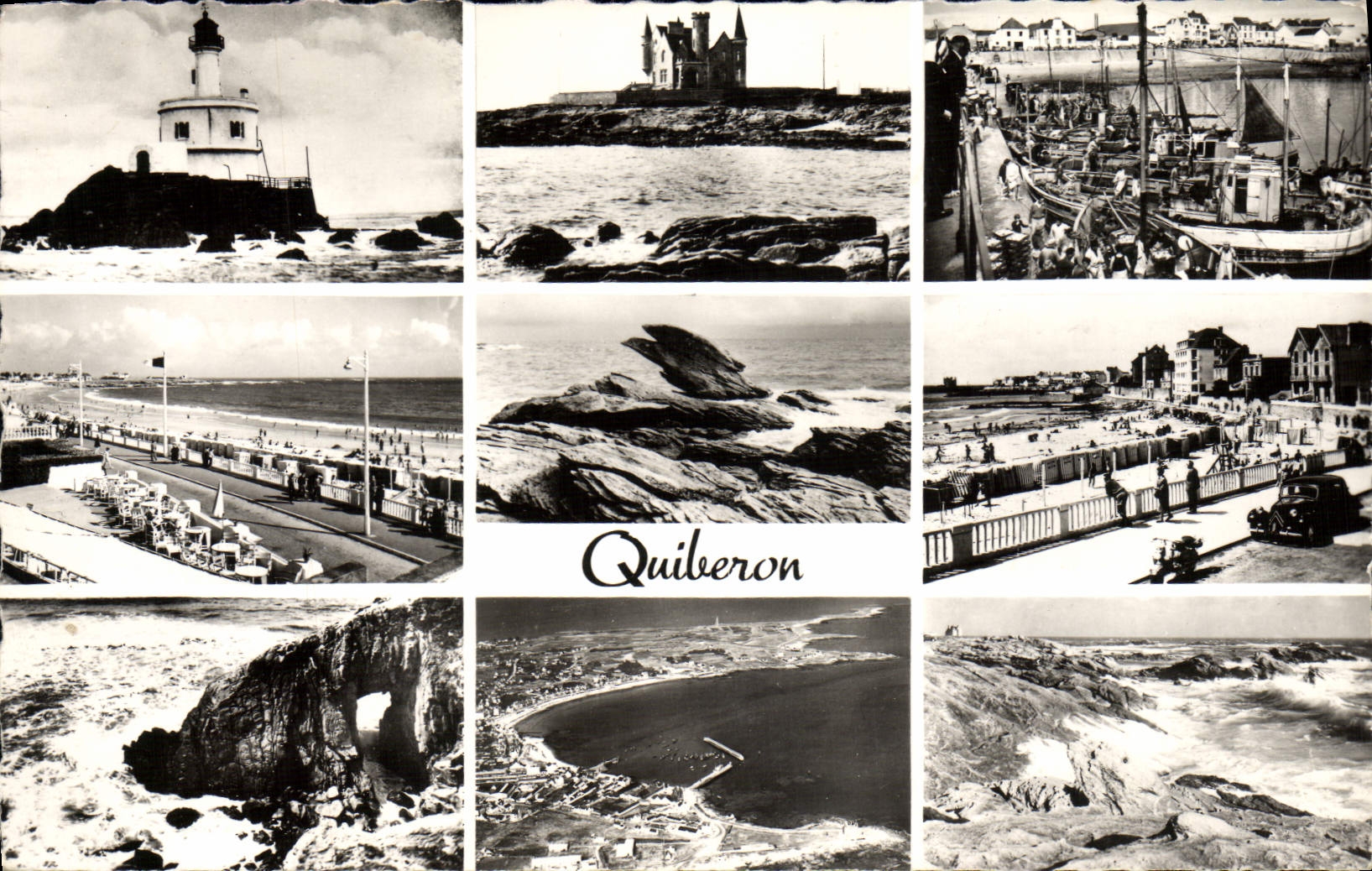 CPM Quiberon Phare de la Teignouse Chateau de la pointe Sardinier