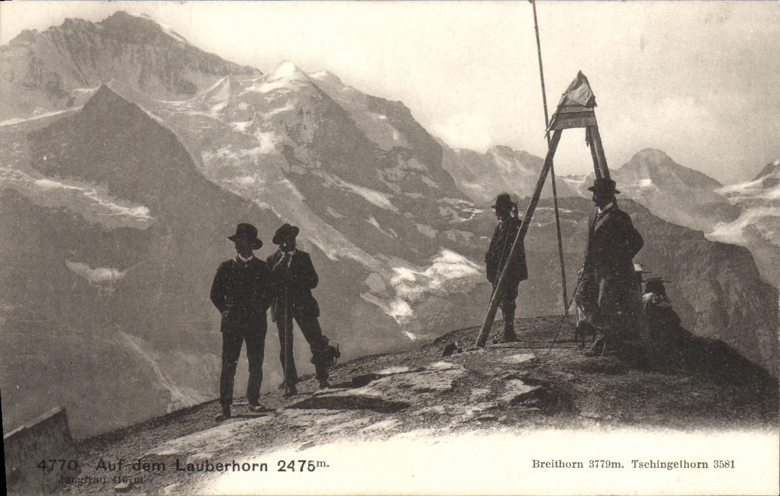 CPA Auf dem Lauberhorn