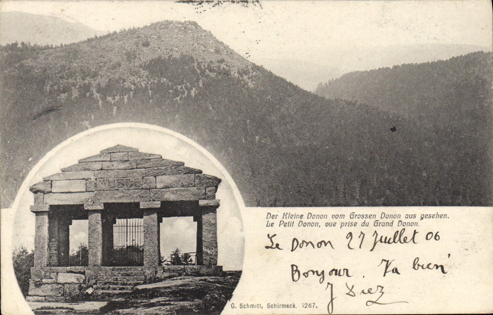 CPA Le petit Donon vue prise du Grand Donon 