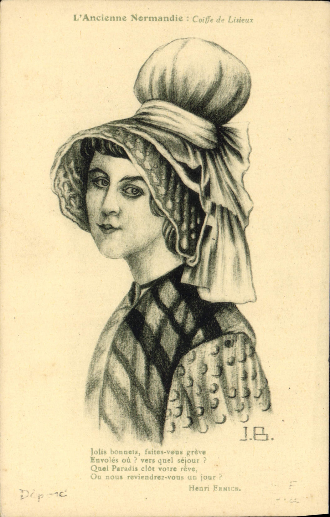 CPA Ancienne Normandie Folklore Jolis bonnets