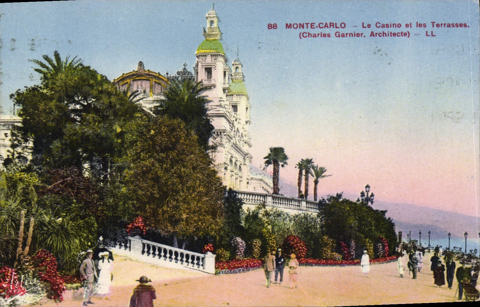 CPA Mont Carlo Le Casino et les Terasses