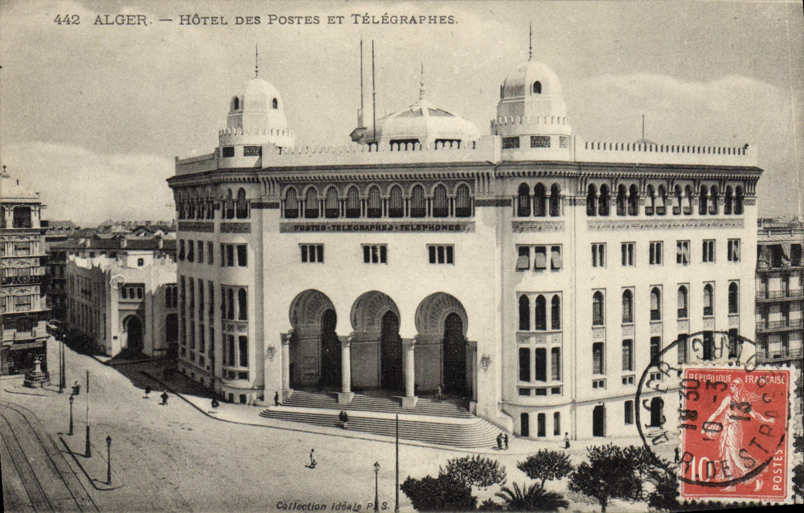 CPA Alger Hotel Des Postes Et Telegraphes