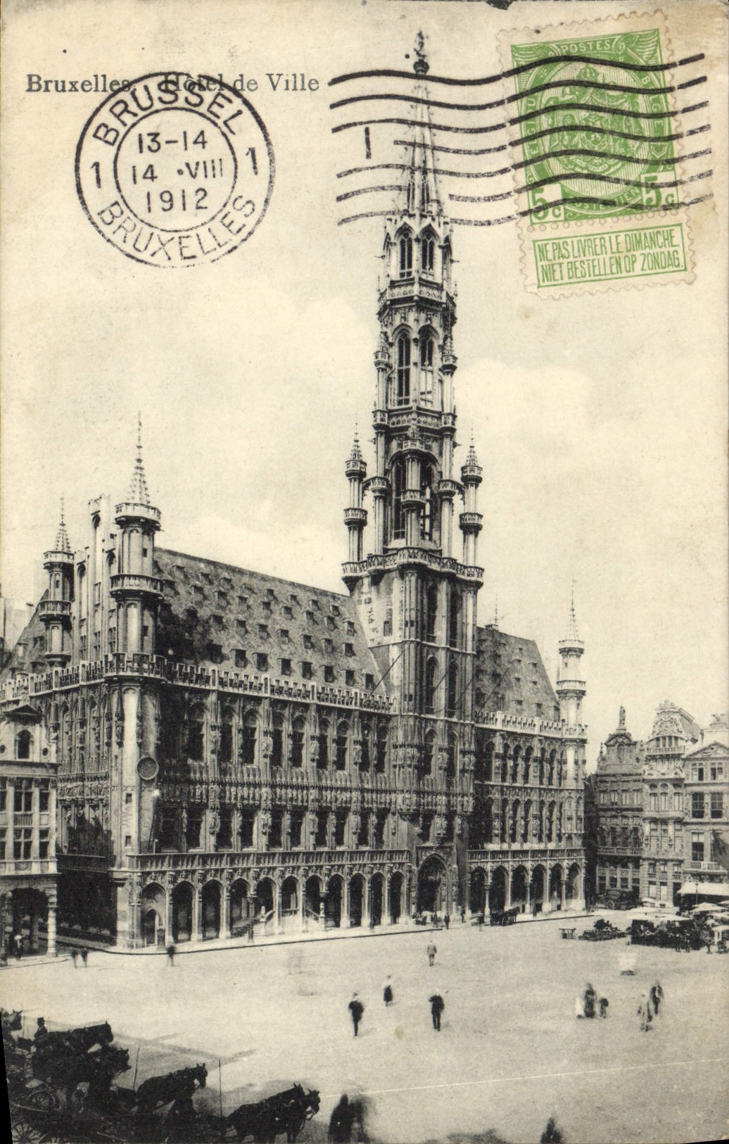 CPA Bruxelles Hotel de Ville