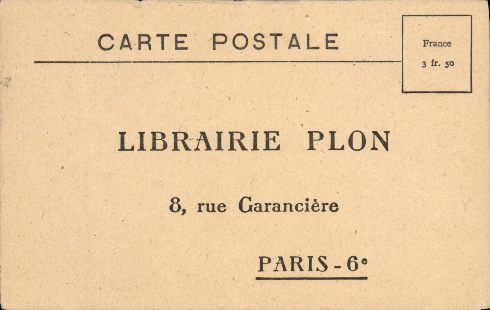 CPA Librairie Plon Rue Garanciere Paris