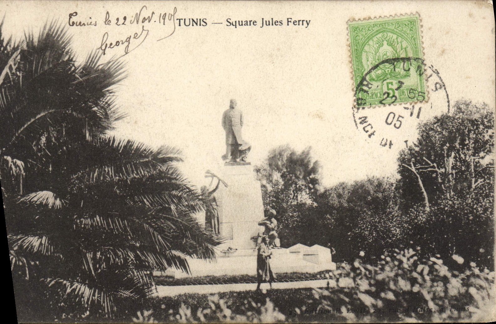 CPA Tunis Square Jules Ferry