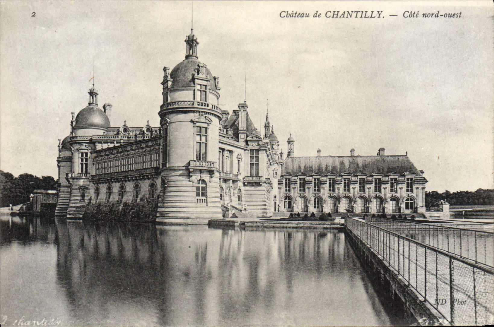 CPA Chateau De Chantilly Cote Nord Ouest