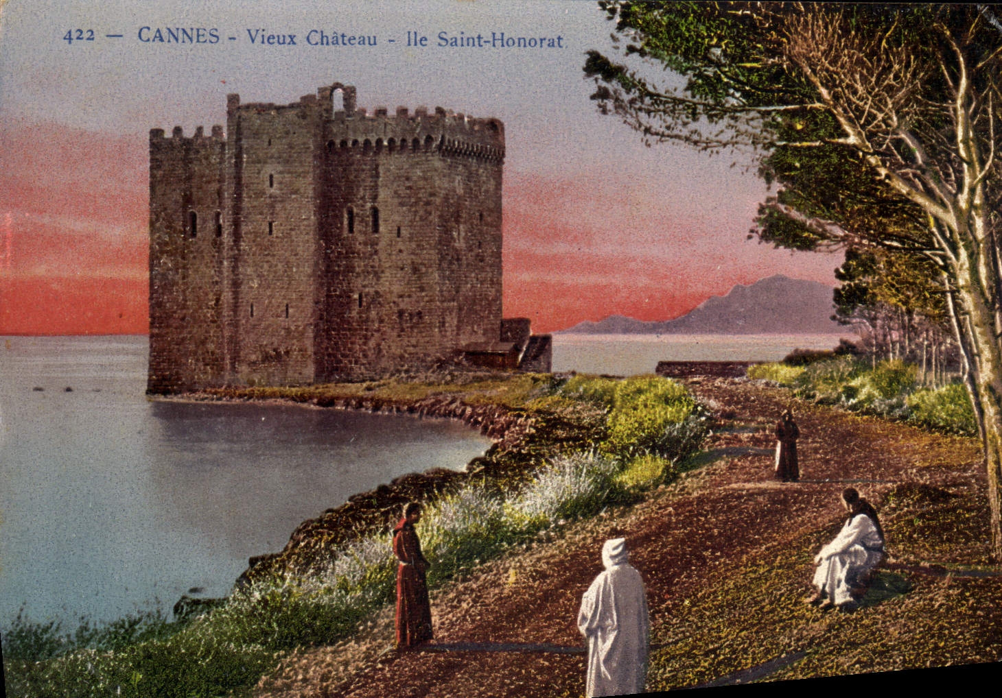CPA Cannes Vieux Chateau Ile Saint Honorat