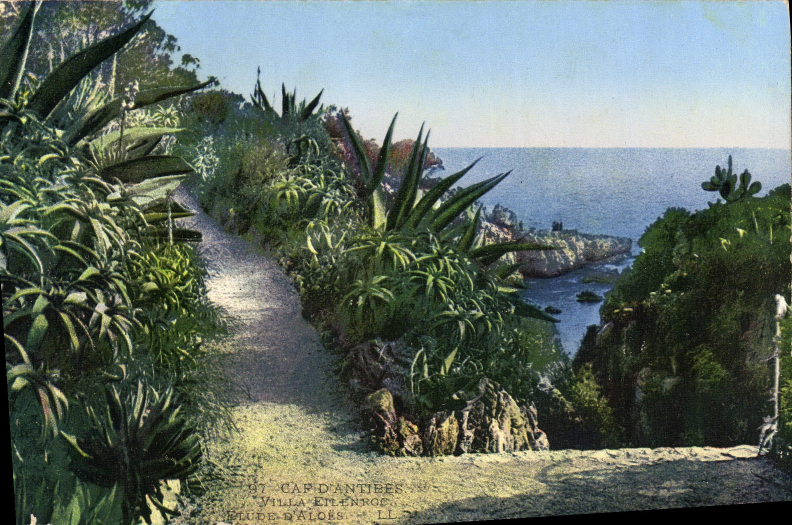 CPA Cap D'Antibes Villa Eilenroc Bord De Mer