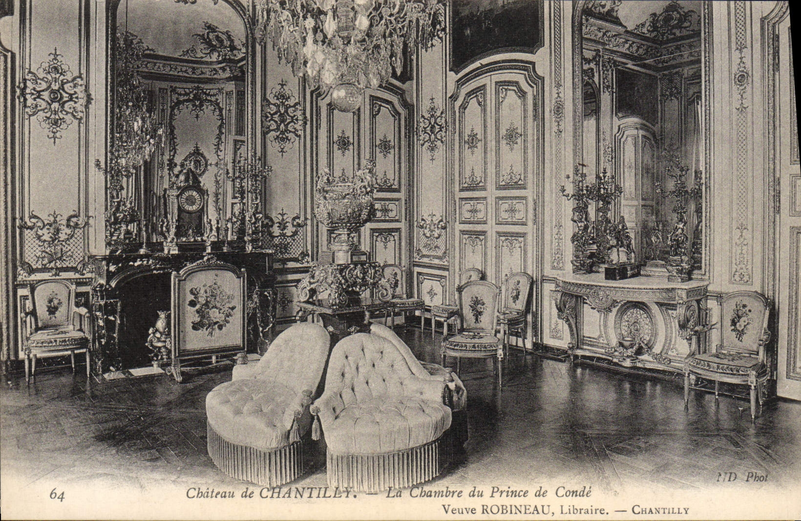 CPA Chateau De Chantilly La Chambre Du Prince De Conde
