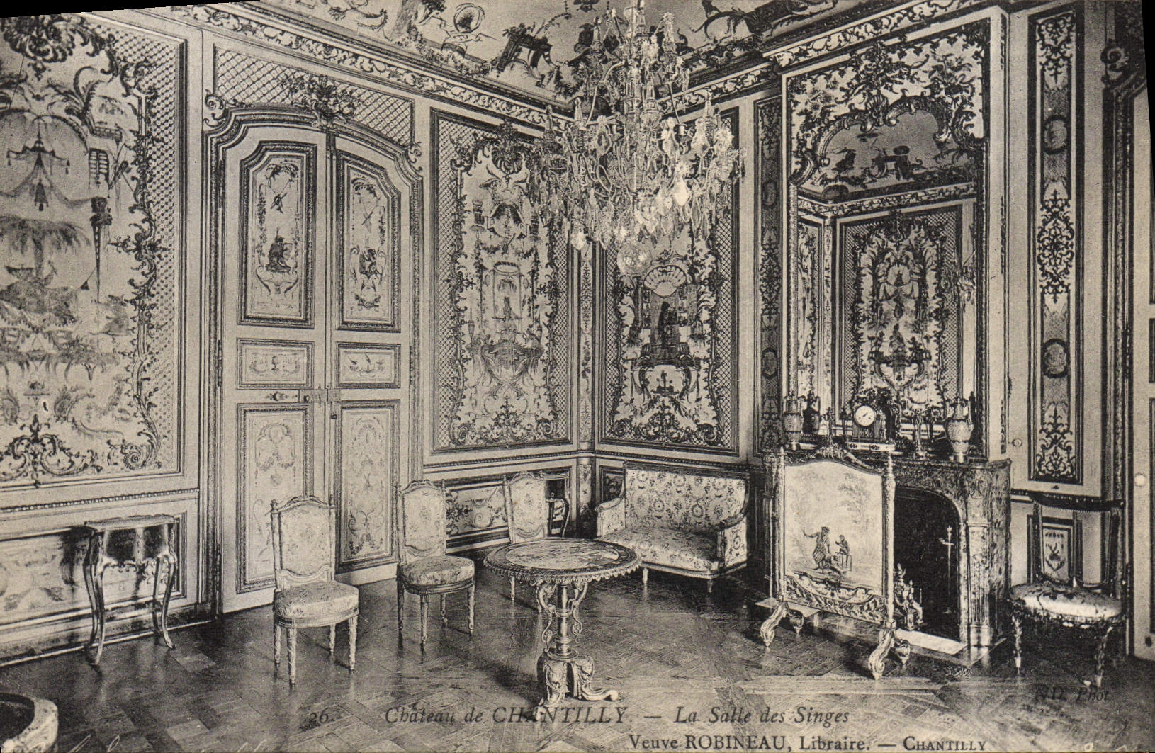 CPA Chateau De Chantilly La Salle des Singes