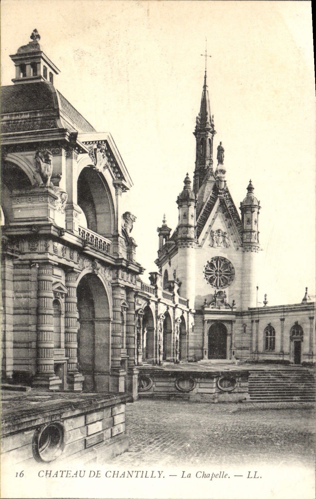CPA Chantilly Chateau La chapelle