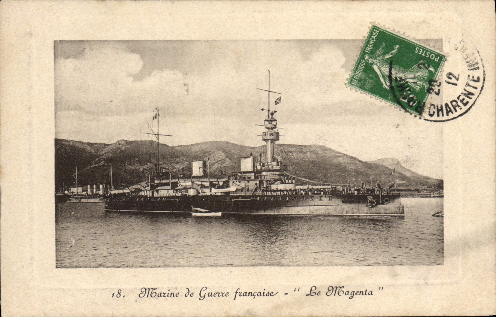 CPA Marine De Guerre Francaise Le Magenta
