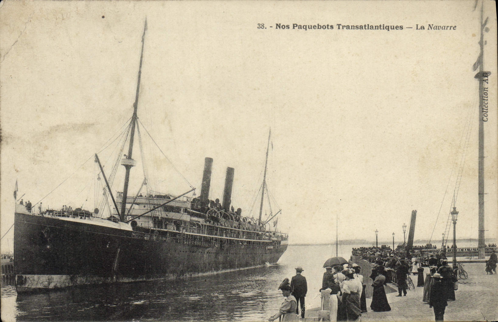 CPA Nos Paquebots Transatiantiques La Navarre