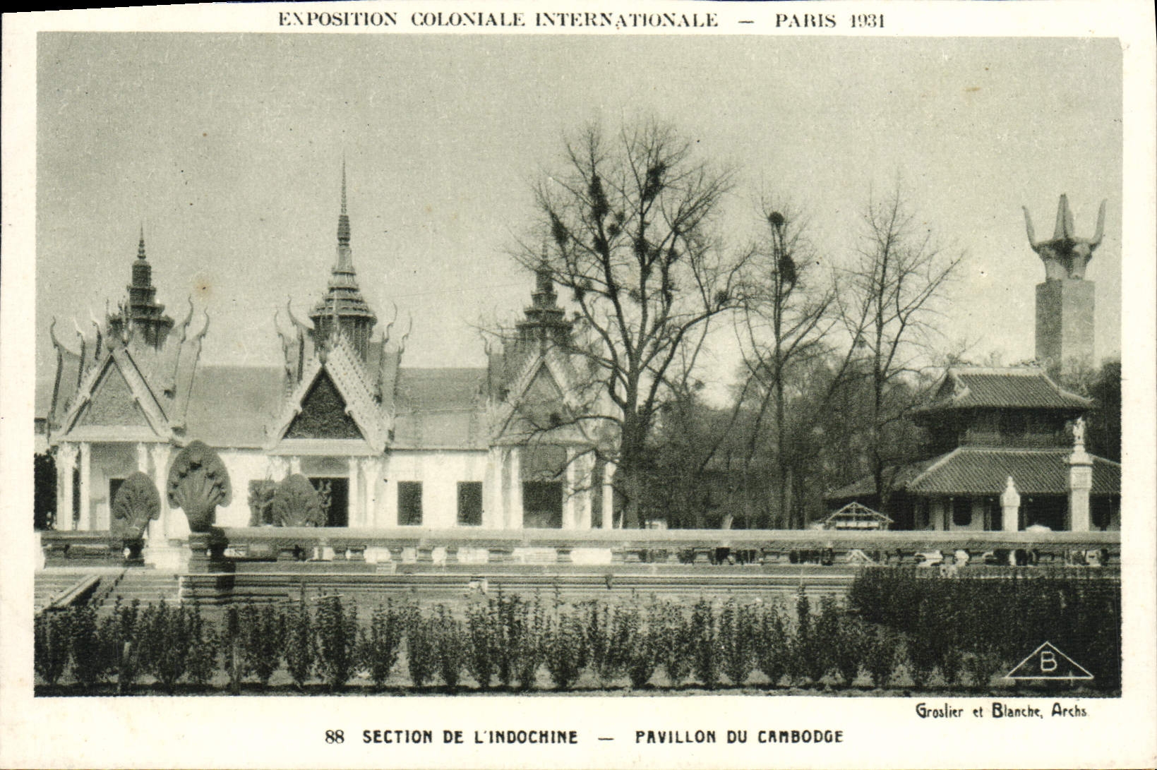 CPA Exposition Coloniale Internationale Paris 1931 Section de l'Indochine Pavillon du Cambodge