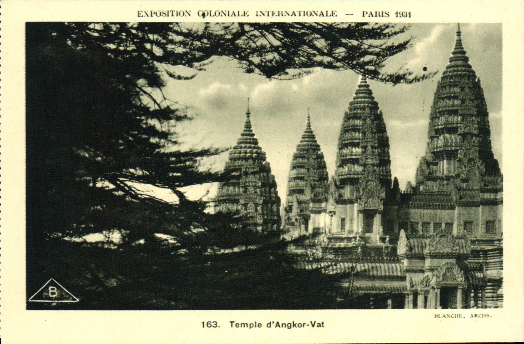 CPA Exposition Coloniale Internationale Paris 1931 Temple d'Angkor Vat