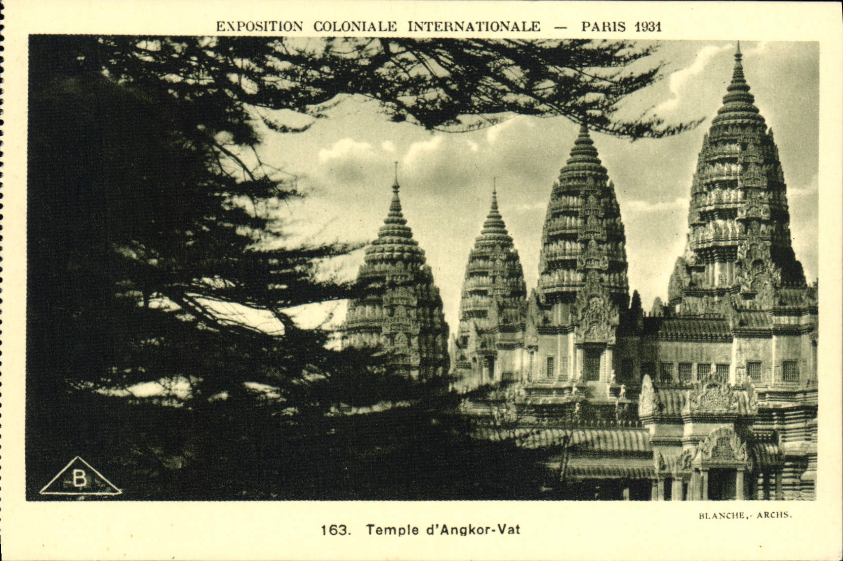CPA Exposition Coloniale Internationale Paris 1931 Temple d'Angkor Vat