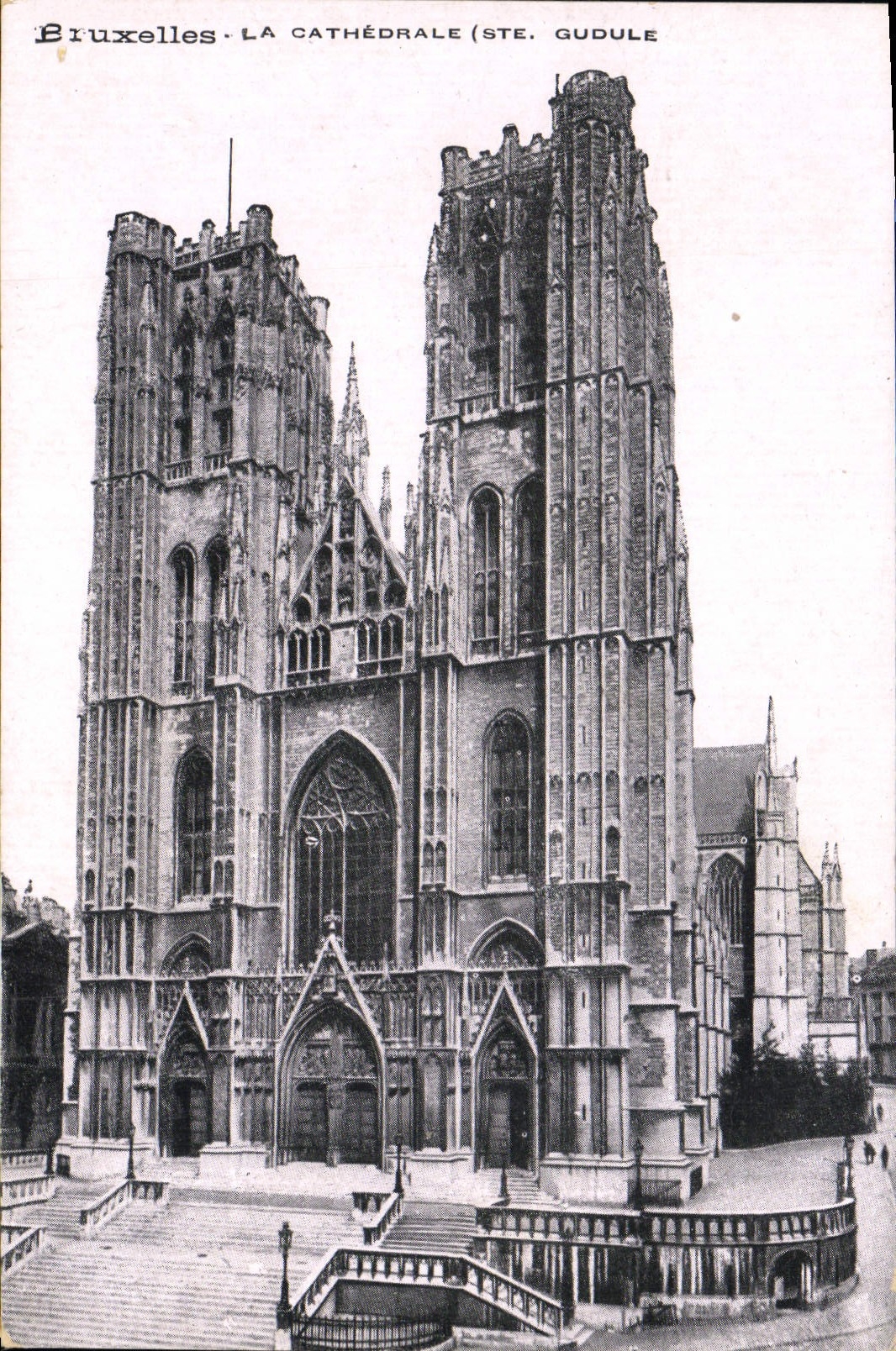 CPA Bruxelles La cathedrale Ste Gudule