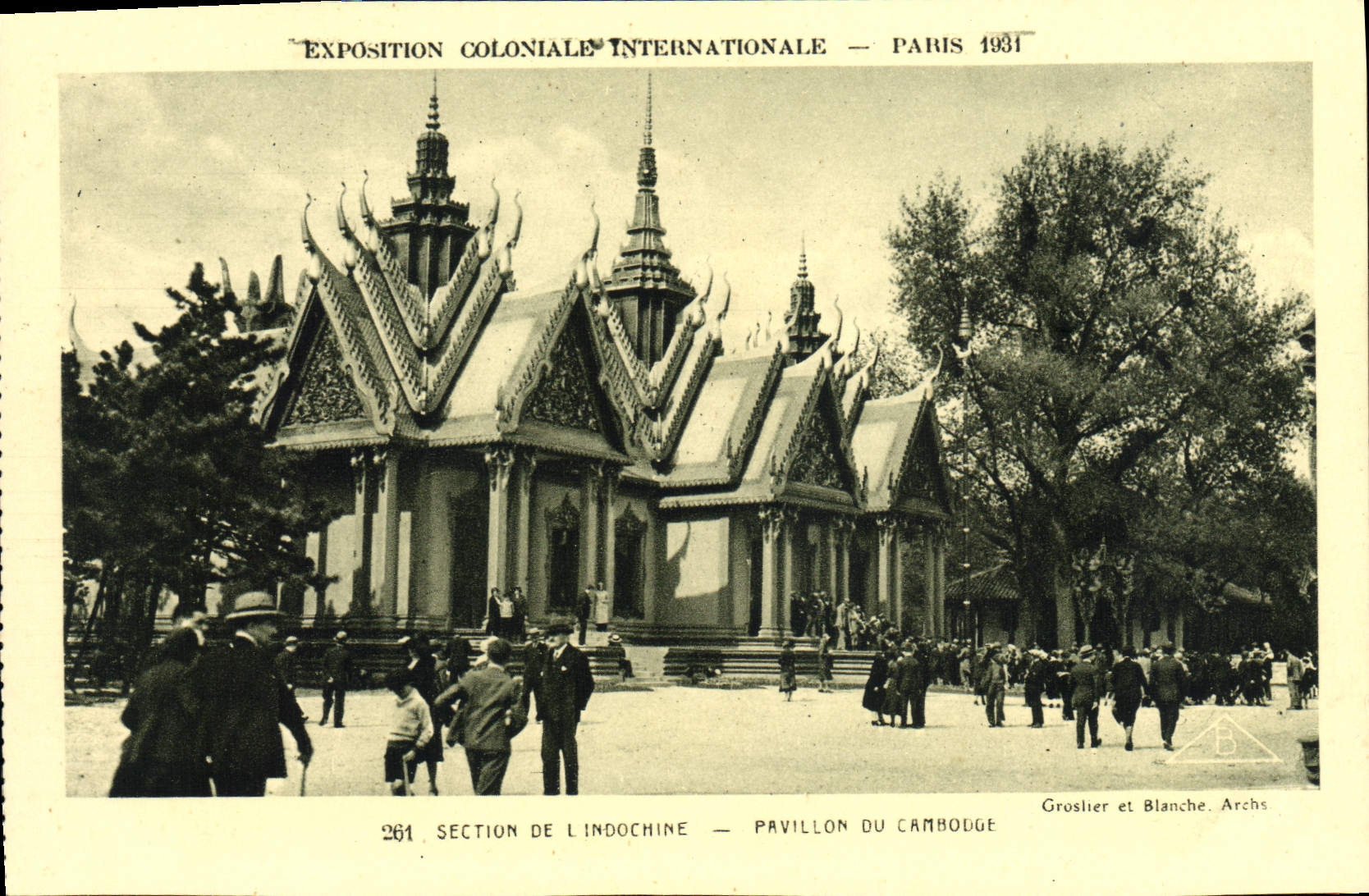 CPA Paris Exposition coloniale internationale 1931 Section de l'Indochine Pavillon du Cambodge
