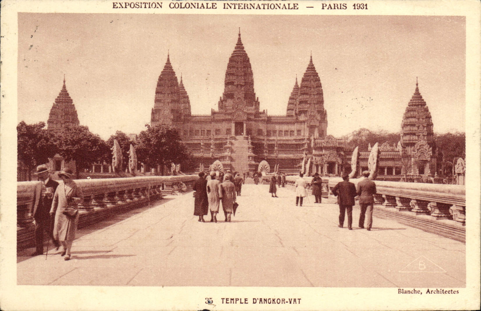 CPA Paris Exposition coloniale internationale 1931 Temple d'Angkor Vat