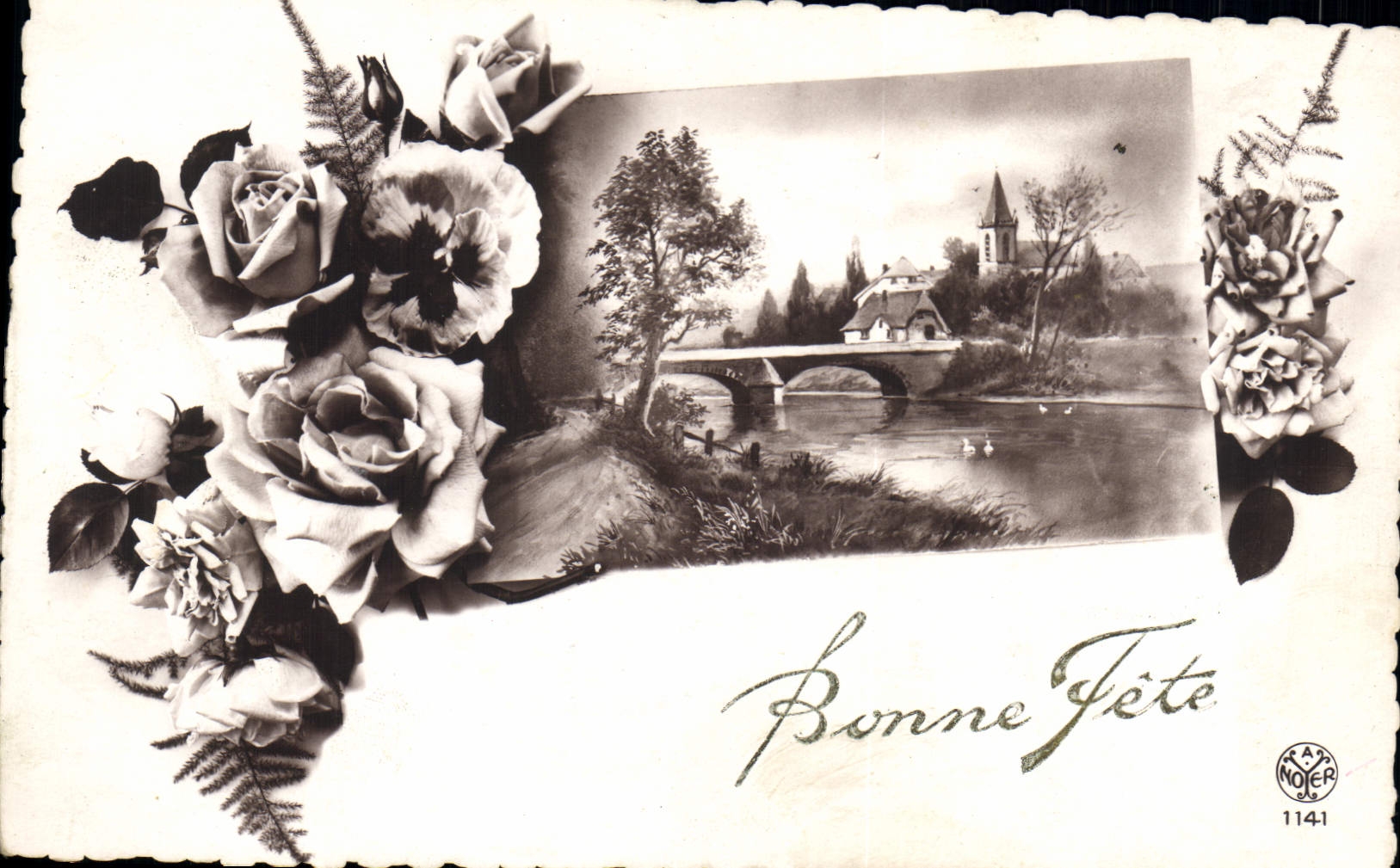 CPA Fantaisie Fleurs 