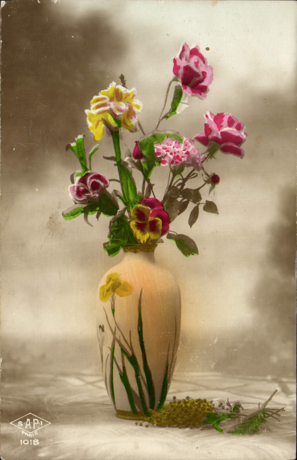 CPA Fantaisie Fleurs