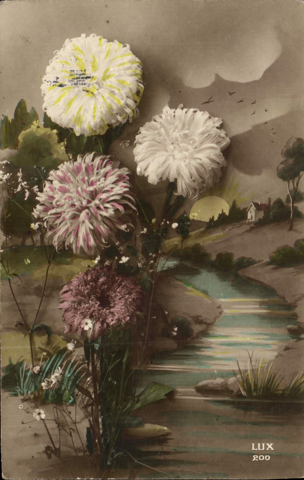 CPA Fantaisie Fleurs