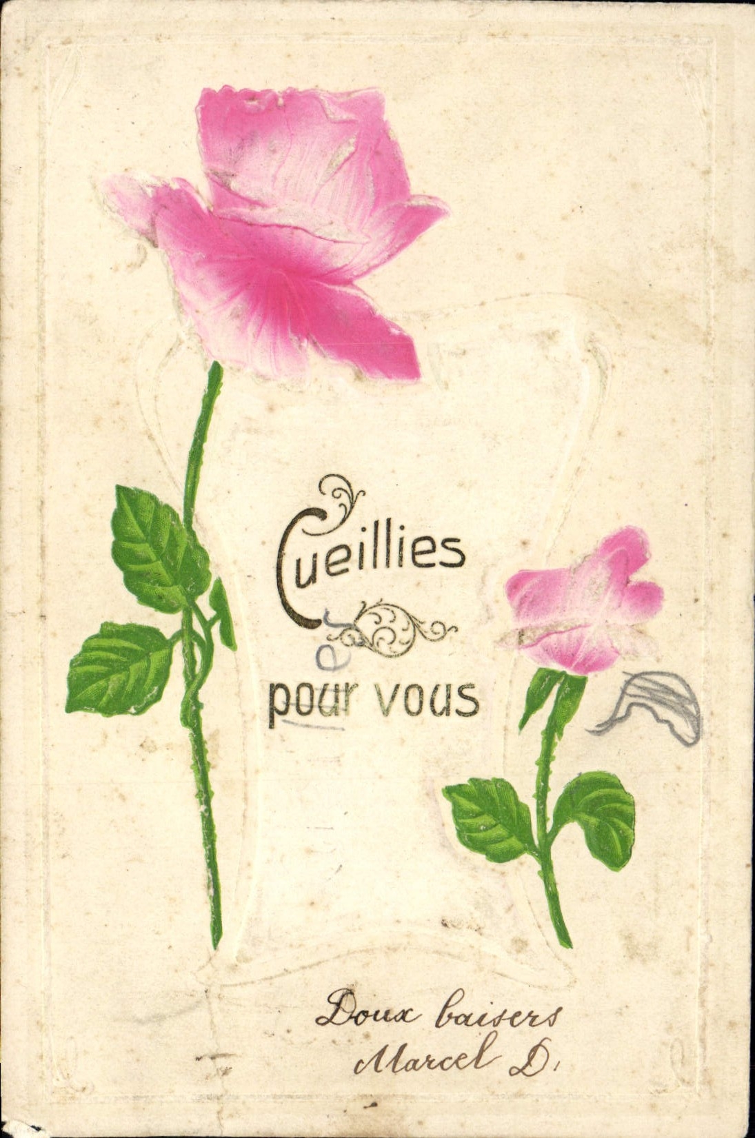 CPA Fantaisie Fleurs