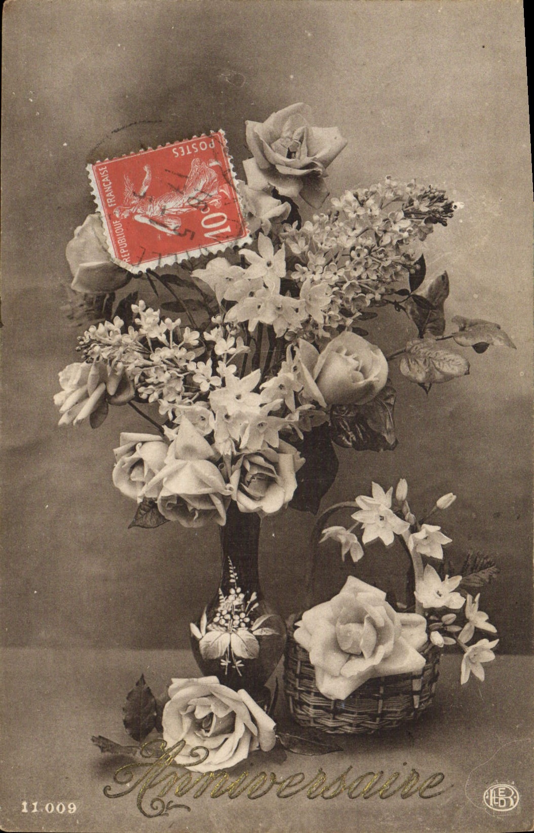 CPA Fantaisie Fleurs