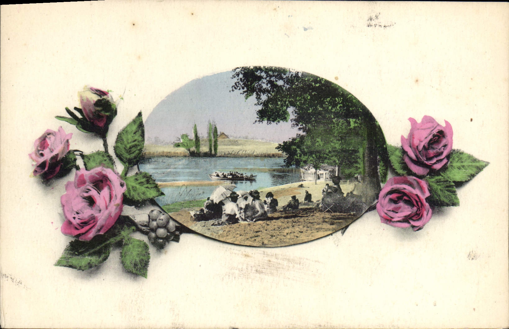 CPA Fantaisie Fleurs