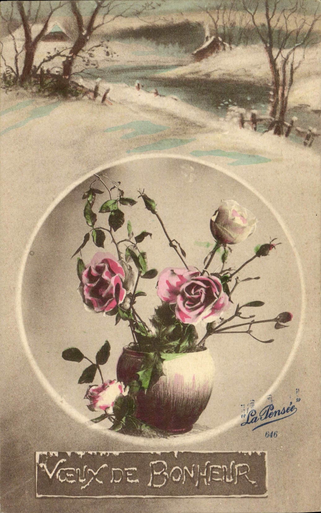 CPA Fantaisie Fleurs