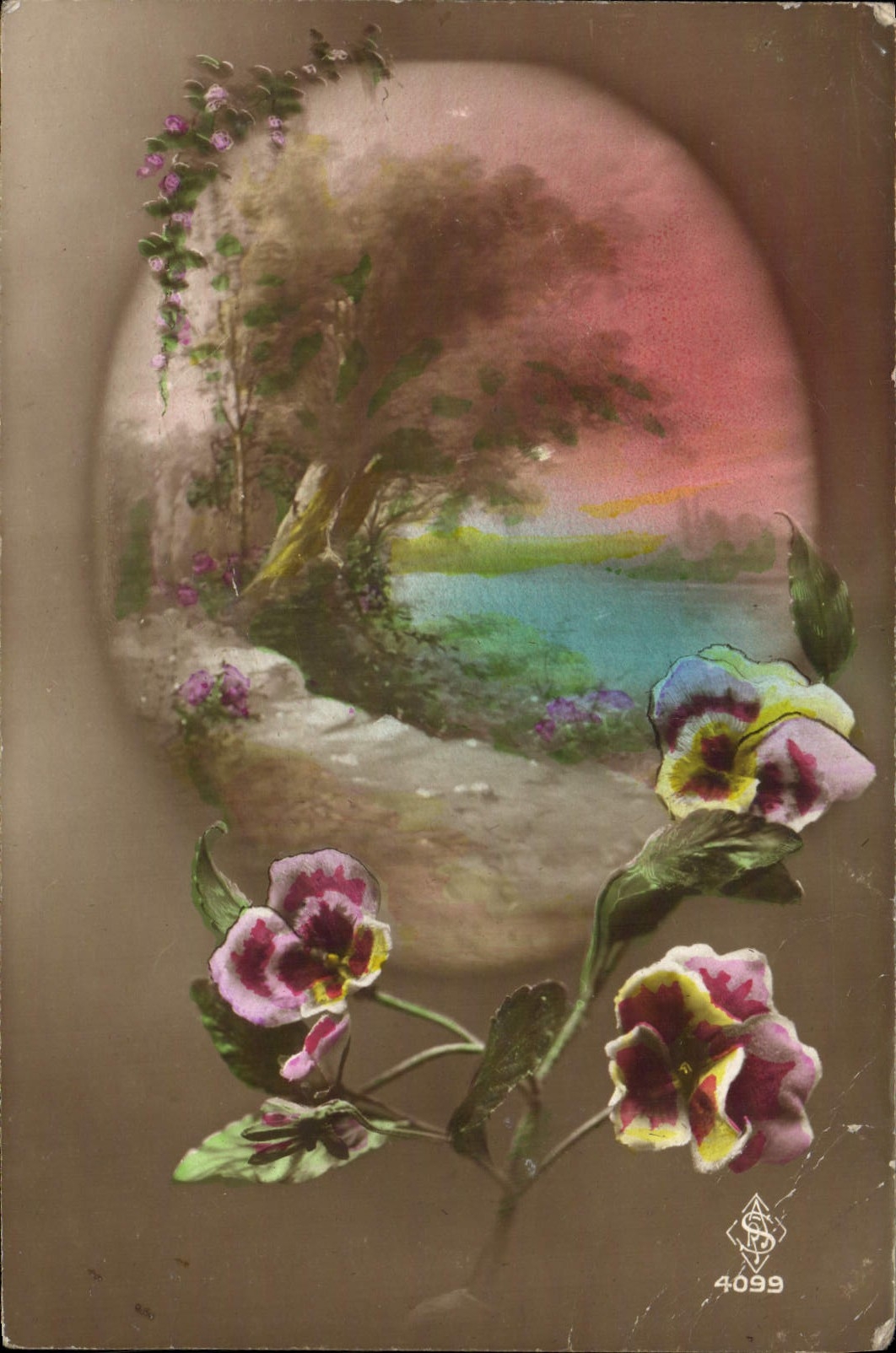 CPA Fantaisie Fleurs