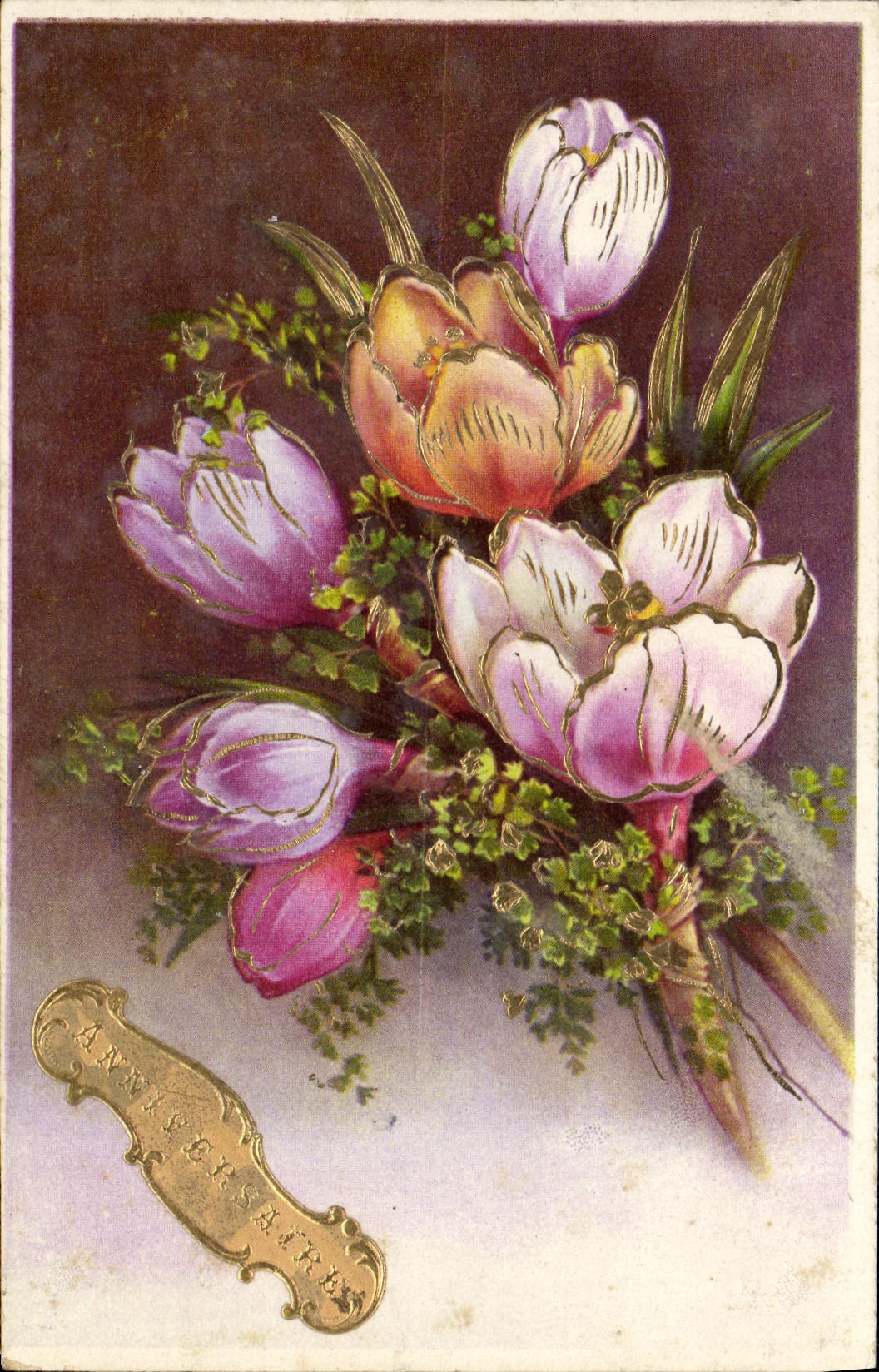 CPA Fantaisie Fleurs