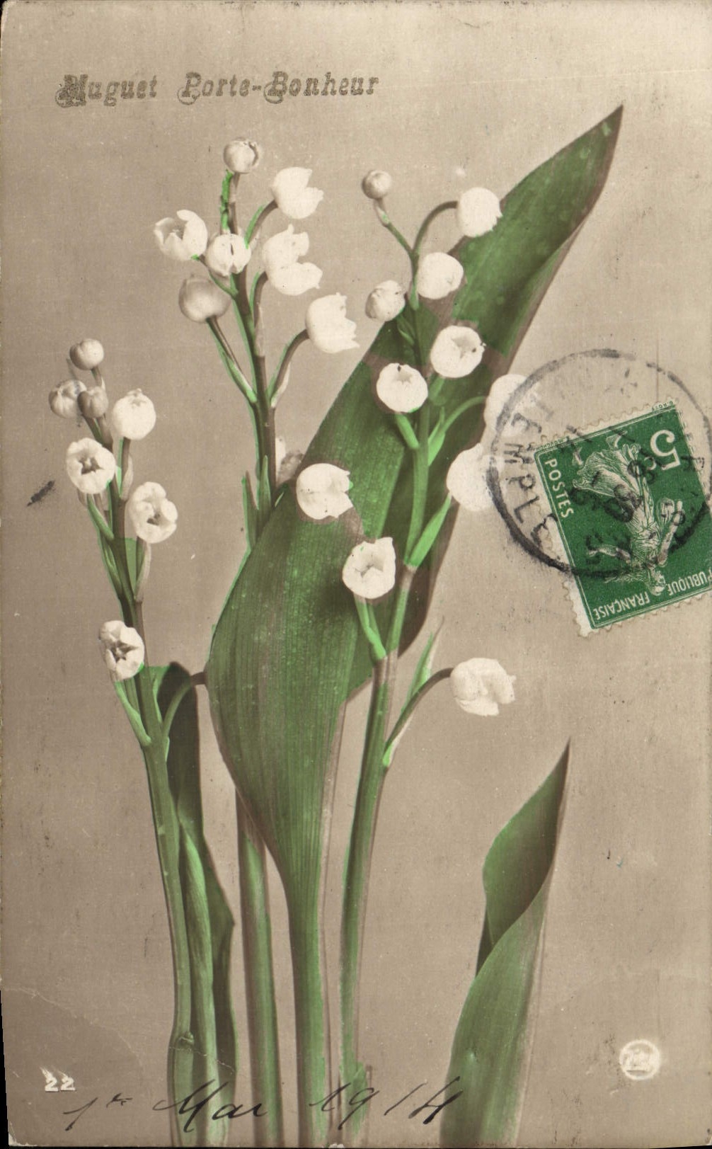 CPA Fantaisie Fleurs Muguet